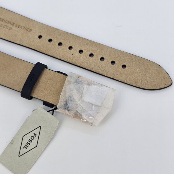 FOSSIL Original Replacement Leather Strap S181328 Watch Band Blue 18MM - Picture 7 of 8